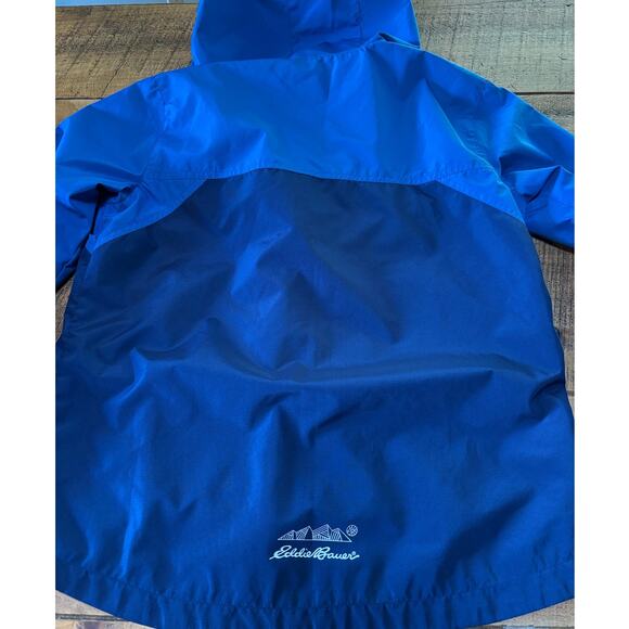 Boys Eddie Bauer Blue Double Zip Hooded Long Sleeve‎ Lightweight Jacket Size 14 - Picture 12 of 12